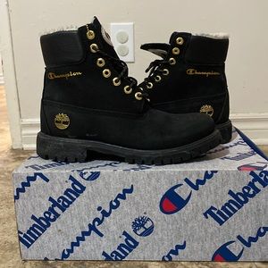 Champion x Timberland premium boots size 8.5 mens